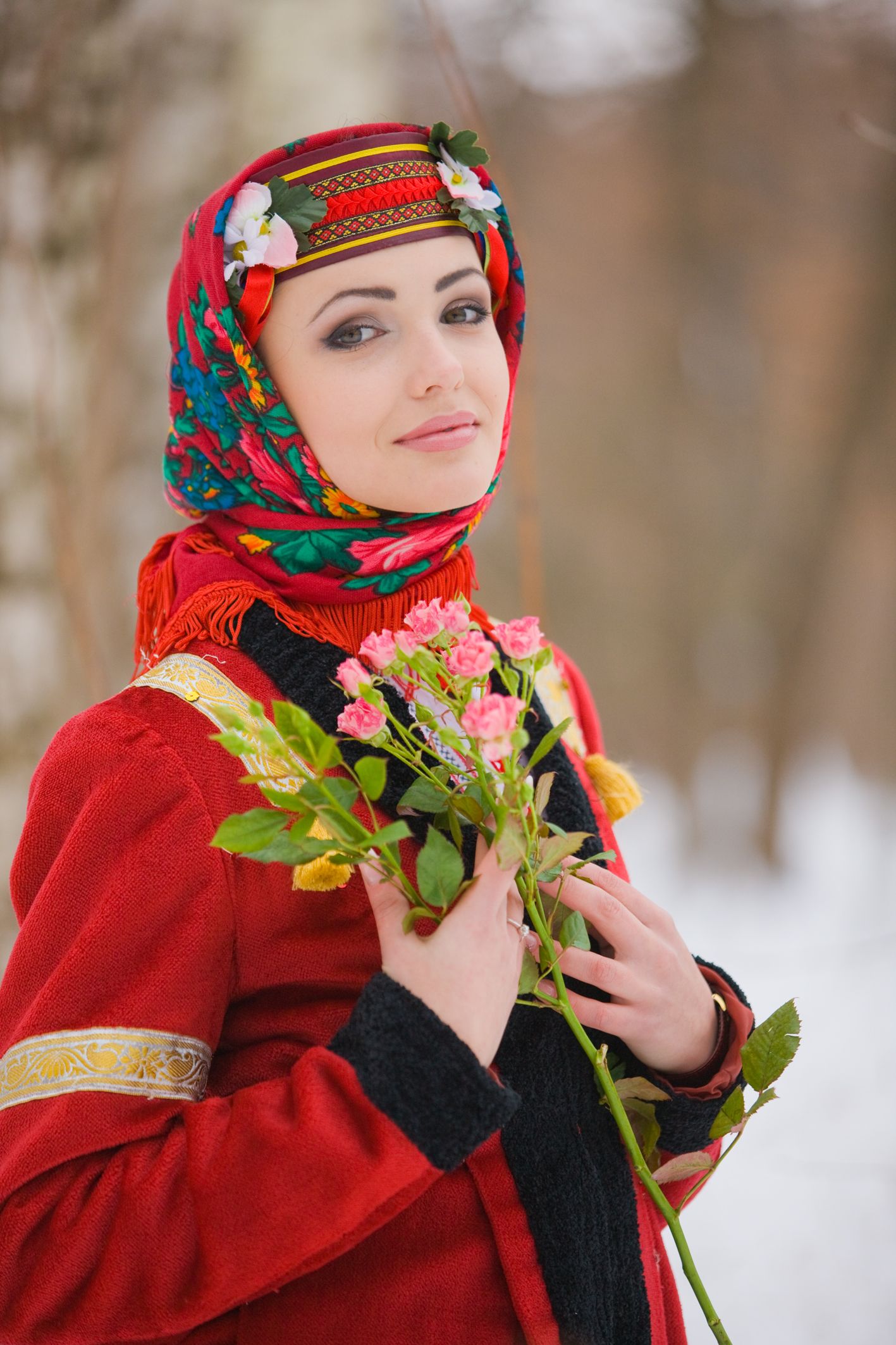 Sexy girl Girls in Slavic costumes in Surat